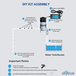 skyblue DIY Fogger Kit for Dairy Farm, Garden and Home Fogging Machine for Cooling with 10 Nozzles, 100 GPD Pump, 15 Meter Pipe, UF Filter, and Pipe Cutter image 2