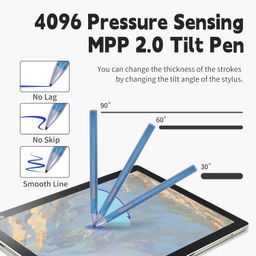 sss·grgb Stylus Pen for HP Envy X360 Pavilion X360 Specter X360 Spectre X2 Envy X2 Rechargeable MPP 2.0 Tilt Active Pen with 4096 Pressure Sensitivity, Palm Rejection, Magnetic Attachment Function, Blue image 3