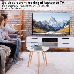 wilxisum Wireless HDMI Transmitter and Receiver, 150ft/50m Portable Wireless Extender, 1080P60Hz Input/Output, 5.8G Plug and Play, No Computer Video Lag Streaming image 3