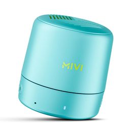 Mivi Play Bluetooth Speakers Wireless with 12 Hours Playtime. Wireless Speaker Made in India with Exceptional Sound Quality, Portable and Built in Mic-Turquoise image 1