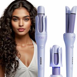 RAIA 2-in-1 Fully Automatic Hair Curler and Straightener | One-Touch Two-way Curling and Straightening iron for Effortless Curls, Waves & Straight Hair | 3 Temperature Setting, Fast Heat-Up, Dual Function, Travel-Friendly, Frizz-Free Styling for All Hair Types image 1