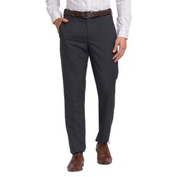 park avenue Men's Poly Viscose Blend Checks Pattern Smart Fit Flat Front Formal Trouser image 1