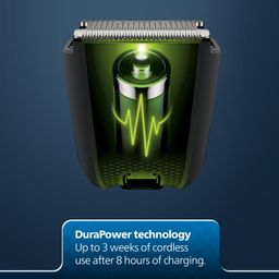 Philips Battery Powered SkinProtect Beard Trimmer for Men - Lasts 4x Longer, DuraPower Technology, Cordless Rechargeable with USB Charging, Charging Indicator, Travel Lock, No Oil Needed BT1232/18 image 5