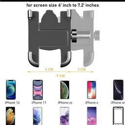 B30 Mobile Holder for Bikes or Bike Mobile Holder for Maps and GPS Navigation, one Click Locking, Firm Gripping, Anti Shake and Stable Cradle Clamp 360° Rotation Phone Mount (Random Color) image 3