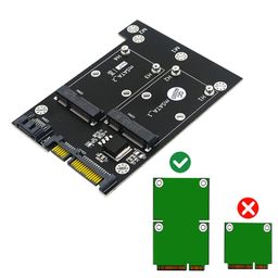 sojare All in One Adapter Card, Dual MSATA SSD to Dual SATA3, Converter with Fast Reading Speed, Plug and Play, Support Full Size mSATA SSD image 4