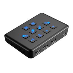 qonakism Dual HDMI Capture Card with Stream Switcher, Stream and Record in 1080p60 Video Capture Card for Gaming Live Streaming Video Recorder on Xbox Series X/S, PS5/PS4/Pro, OBS and PC/Mac image 1