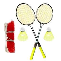 generic Badminton Racket Set, 2 Rackets with Nylon Shuttles and Net. image 1