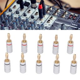 unimarket Sound Banana Plug, Safe to Use Easy Installation Color Coded Speaker Connector for Home Theater image 2