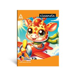Classmate Notebook | 172 Pages | Single Line | 19.0cm x 15.5cm | Pack of 5 | Short Size Ruled Notebook for School Students image 1