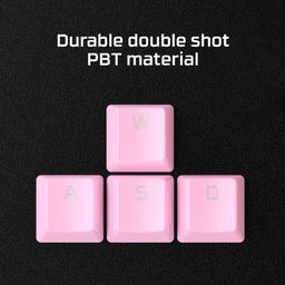 HyperX PBT Keycaps – Full Key Set, Double Shot PBT Material, (Layout), (Keys), White (519T5AA#ABA) image 2