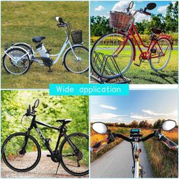 Nick Jones Bicycle Mirror/Motorcycle Rear View Safe Mirrors, Adjustable Rotatable Handlebars Mounted Plastic Convex Mirror for Cycle (1 Pair) image 5