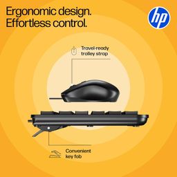HP KM120 Wired Mouse and Keyboard Combo (AB3D0AA) image 4