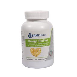 samidirect SAMI Direct Omega Bioplus A Rich Source Of Omega Fatty (3,6,9) Acids To Support Healthy Heart And Brain (30 softgel) image 1