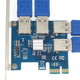 CALANDIS Pci-E Pcie 1 to 4 Pci Express Pci E 16X Slots Riser Card Multiplier Card image 3
