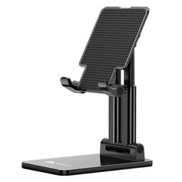 WeCool T2 Foldable and Portable Tabletop Mobile Stand with Stable Base,Height and View Angle Adjustable Phone Stand,Ideal Mobile Holder for Smartphones,Tablets, Kindles image 1