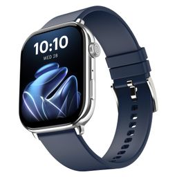 Noise Pulse 4 Max Smart Watch with AI Create (India's 1st Ever with Unlimited Watch Faces), AI Search, 1.96" AMOLED Display, Functional Crown, Premium Metallic Finish, Health Suite (Space Blue) image 1