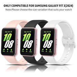 Tobfit Hard PC Protective Case Cover Compatible for Samsung Galaxy Fit 3 Smart Watch, Anti-Scratch and Shockproof Cover with Built-in HD Full Coverage Screen Protector(Black) image 5