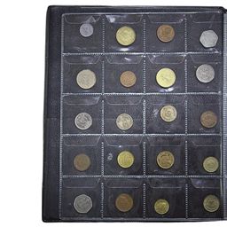 SPS Coin Album Book – Premium Coin Holder for Big Currency Coins Collection, Commemorative Coins, and Souvenirs – Durable Coin Storage (240 Large Pockets, Navy Blue) image 5