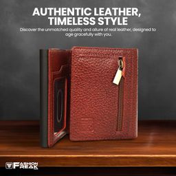 fashion freak Smart Wallet for Men - Slim Pop-Up Card Holder with Quick Access - Original Leather Wallet for Men image 3