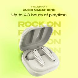 Noise Buds N1 in Ear True Wireless Earbuds with Chrome Finish, 40H of Playtime, Quad Mic with Enc, Ultra Low Latency(Up to 40 Ms), Instacharge(10 Min=120 Min), BT V5.3(Calm Beige) image 4