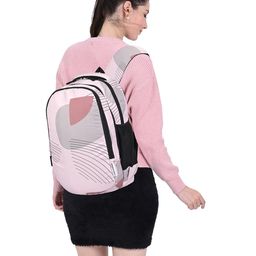 amazon basics Durable Polyester Backpack (Abstract Print) | Lightweight, Comfortable & Stylish | Multiple Compartments for Organized Storage | Ideal for School, College & Travel image 4