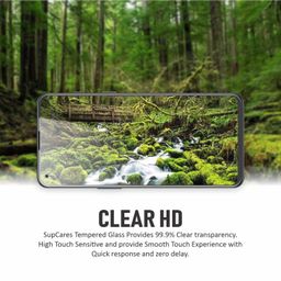 supcares Military-Grade Gorilla Tempered Glass Screen Protector for OnePlus Nord 2, Nord 2T and Nord CE (6.43 Inch) With Installation Kit | Edge to Edge Coverage | Black image 3