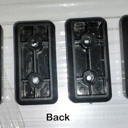avrian Sofa Shoe Guard, PVC Buffer for Wood Furniture, Floor Protector, Wood Furniture Edge & Corner safty, Computer Dining Study & Coffee Table Leg Cups/Pads, Computer Table Bush. Set of 8, Black image 2
