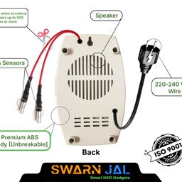 Swarn Jal (Model: A-RI) Electric Liquid Tank Overflow Alarm, AC 220V Powered, Loud Human Voice, Brass Sensors, Shock Proof, 1 Year Complete Guarantee,Magnetic Isolation, Shock-Proof image 3