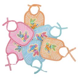 Da Anushi Soft Cotton Washable & Reusable Multicolor Highly Absorbing/Comfortable and Easily Adjustable Feeding Bibs In Apron Style For Babies,Toddlers,Infants image 4