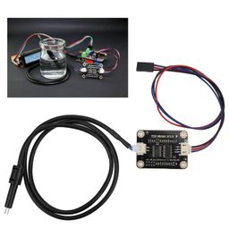 garosa Water Conductivity Sensor, Domestic Water Hydroponics Sensor with Waterproof Probe for Liquid Quality Monitoring Detection Tester Module Parts image 4