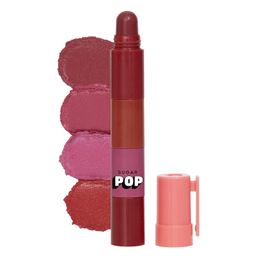 SUGAR POP 4 in 1 Lip Twist | Multi-use Stackable Lipsticks for Women | Enriched with Castor Oil | Satin Matte Hydrating Formula | 6.4gm - 03 Bare Perfection image 1