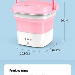 agegic AGAGIC Washing-Machine-Portable-Mini-Foldable-Washer-and-Spin-Dryer-Small-Foldable-Bucket-Washer-for-Camping-RV-Travel-Small-Spaces-Lightweight-and-Easy-to-Carry (0.8 KG) image 4