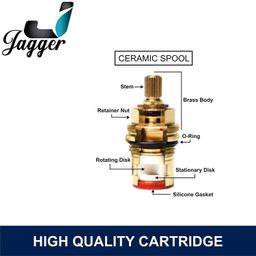 Jagger JBA206 Brass Deck Mounted Washbasin Tap for Bathroom Wash Basin, Chrome Finished Table Top Washbasin Taps with Foam Flow 15mm (Silver) with Teflon Tape and Wall Flange (Turbo) image 5