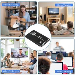 amairiyca 4K Audio Video Capture Card, USB 3.0 HDMI Video Capture Device, Full HD 1080P, 3.5mm Audio Input, HDCP 2.2, for Game Recording Live Streaming Broadcasting image 5