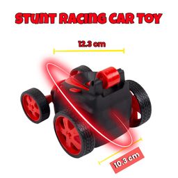 Gooyo DB2060 Rechargeable 360° Rotating & Rolling Small Stunt Car Toy with USB Cable & Remote Controller | Red Color, Power Source: Lithium Battery in Car (Included) image 4