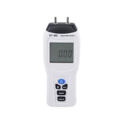 Genex Digital Manometer, Differential Pressure Meter with LCD Display, White, ET-920 Series (ET-921) image 1