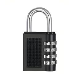 Oblivion Number Lock Set of 1 – Multicolour 4-Digit Number Combination Anti-Theft Metal Lock for Travel Bag, Luggage, Door, Tool Box, Resettable PIN Number Padlock (Initial Password 0-0-0-0) image 1
