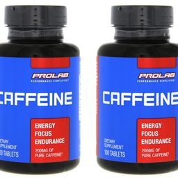 Prolab Nutrition Caffeine, 100 Tabs 200 Mg -Pack of 2 image 1