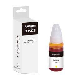 amazon basics GI 790 Ink Refill for Canon PIXMA G1000, G1010, G1100, G2000, G2002, G2010, G2012, G2100, G3000, G3010, G3012, G3100, G4000, G4010 Yellow - 70ml image 1