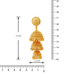 jfl Jewellery for Less Gold Plated Copper Earrings For Women image 3