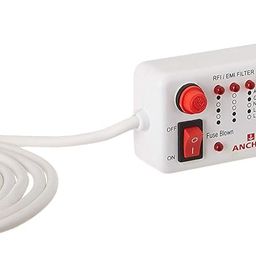 Anchor by Panasonic Spike Guard- 4 Universal Socket Shutter with Individual Switch - 4 Mtr (22569) (White, 1 Piece) image 1