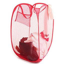 Kuber Industries Nylon Mesh Laundry Basket|Sturdy Material & Durable Handles|Netted Lightweight Laundry Bag (Multi)-CTKTC21482 image 3