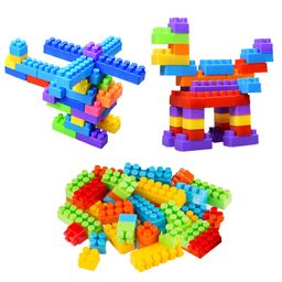 VGRASSP Educational Building Brick Blocks DIY Toy for Kids- 65+ Colorful Blocks for Creative Play, Learn with Fun, Unlock The World of Imagination and Creativity - Multicolor (Brick Blocks) image 1