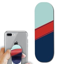 Regor Tabletop Finger Grip & Mobile Holder Mobile Stand Phone Holder for Hand & Mobile Back Holder Grip Great for Selfie & Works as iPhone Stand & Android Phone Stand - Stripes (Multicolored) image 1
