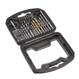 amazon basics Multi-Bits Set for Drill & Driver Accessory Kit, 32 Pieces, Metal, Straight image 1