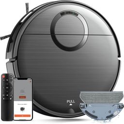 mamnv Robot Vacuum Cleaner Combo 2-in-1 with Timetable, WiFi/App/Remote Control, Maximum Suction Power of 2000Pa, Self-Charging Robot Vacuum Cleaner, Slim Ideal for Hard Floors, Pet Hair image 1
