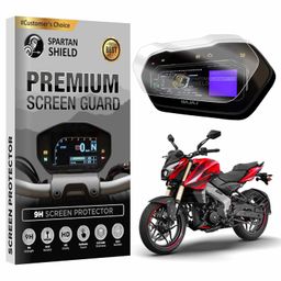 Spartan Shield Digital Meter Screen Guard For BAJAJ PULSAR NS400 Z 2024 || 9H LCD Colour Display Console Protector || NS 400 Z Bike Instrument Cluster Accessory | Anti Scratch Cover NS400Z [Not Tempered Glass] image 1