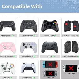 GeekShare 4PCS Thumb Grip Caps for PS5 Controller, Thumbsticks Cover Set Compatible with Switch Pro Controller and PS4 PS5 Controller - The HEI Series image 2
