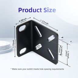 Rack Mount Kit 19 inch Adjustable Switch Rack Ears Compatible for Most Buffalo Tech, Cisco, NETGEAR,Dell, D-Link, Linksys and TRENDnet Products image 2