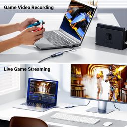 Tobo Video Capture Card,USB C 3.0 Capture Card,HDMI to USB C Audio Video Recording in 1080P@60Hz, 4K@30Hz for Teaching,Broadcasting,Gaming,Streaming,Video Conference image 3